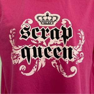 XL Hot Pink Scrap Queen Tee Shirt
